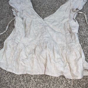 Abercrombie & Fitch Light Beige Blouse